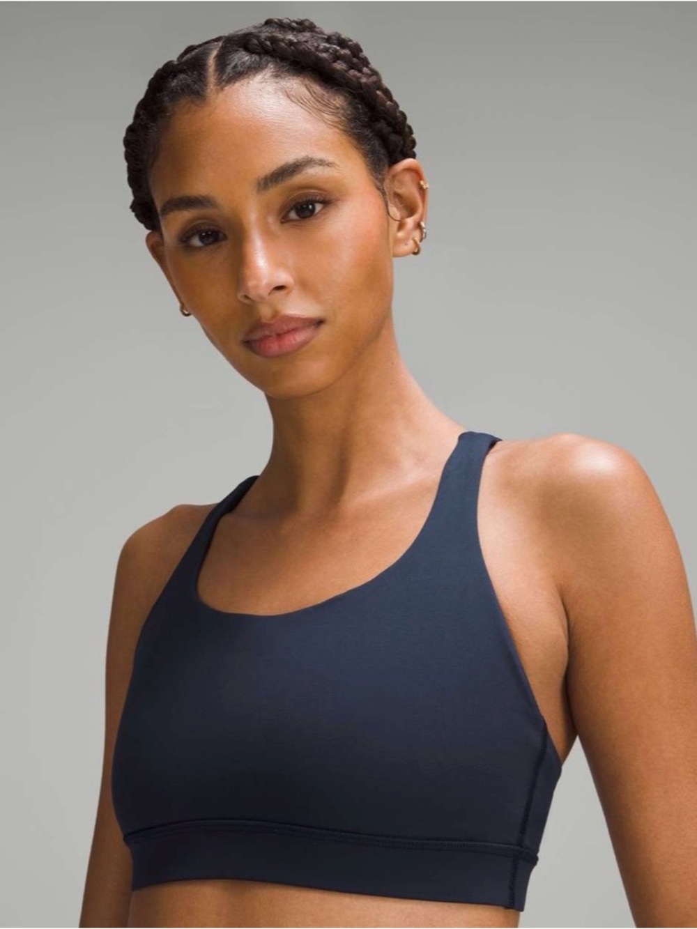 Lululemon Energy Bra True Navy Sport Bra Medium Support Women's Size 4